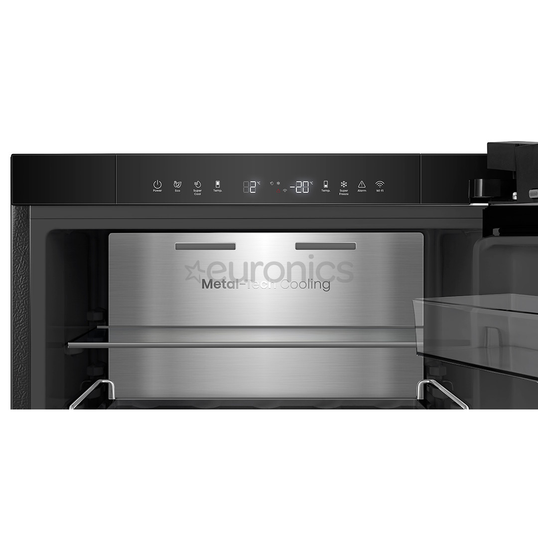 Hisense, NoFrost, 330 L, augstums 186 cm, melna - Ledusskapis