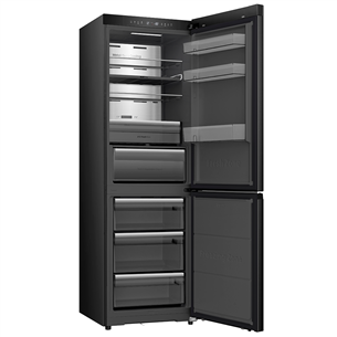 Hisense, NoFrost, 330 л, высота 186 см, черный - Холодильник