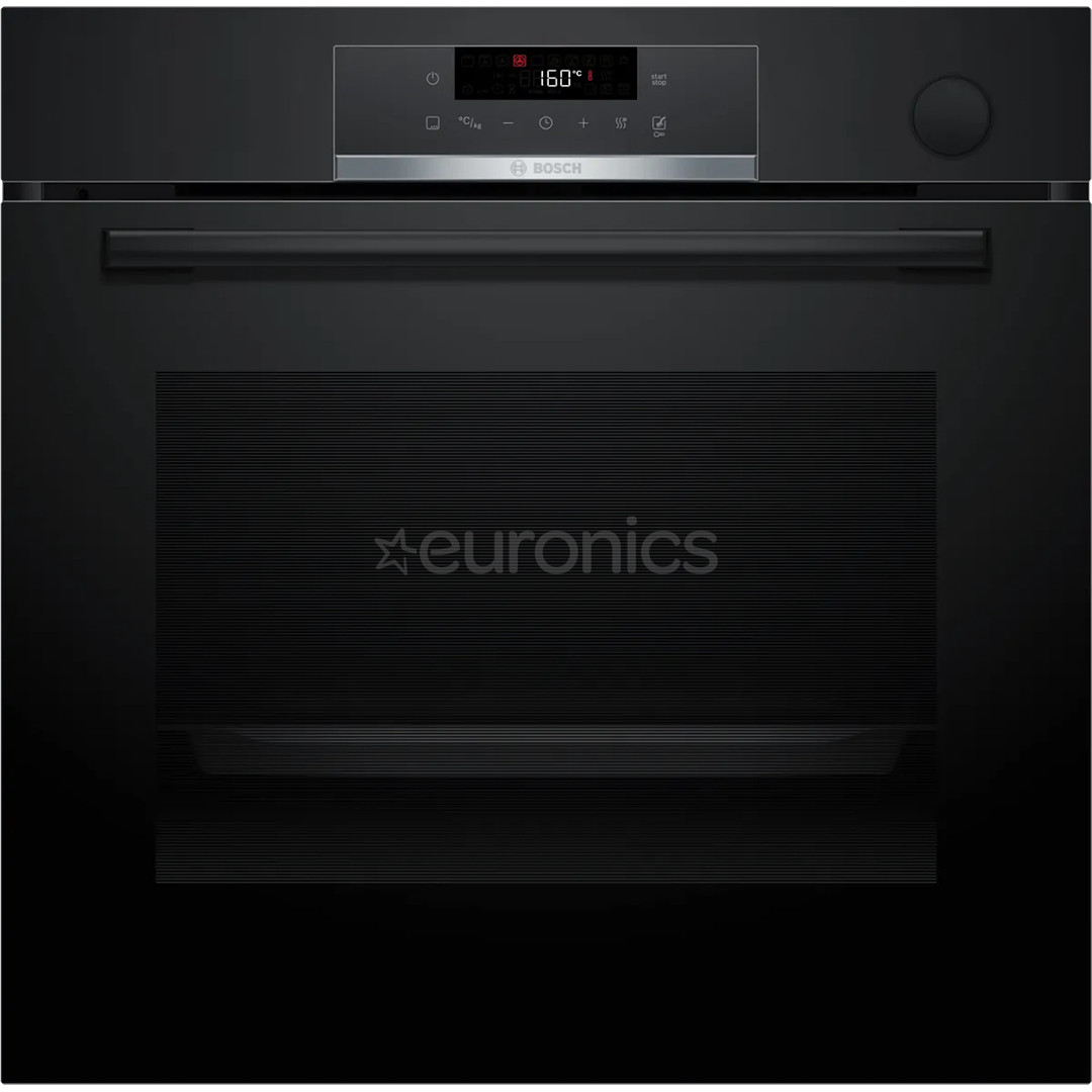 Bosch Series 4, tvaika funkcija, 71 L, melna - Iebūvējama elektriskā cepeškrāsns