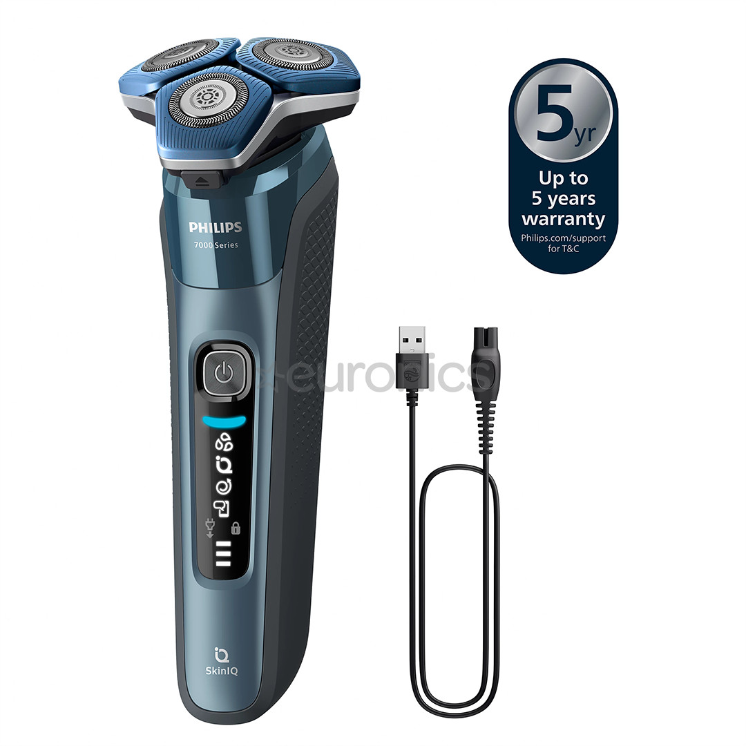 Philips Shaver Series 7000, Wet & Dry, синий - Бритва