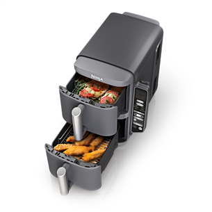 Ninja Double Stack XL 9,5 л, 2470 Вт, серый - Аэрогриль + термощуп