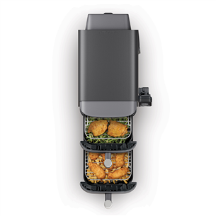 Ninja Double Stack XL 9,5 л, 2470 Вт, серый - Аэрогриль + термощуп