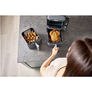 Ninja Double Stack XL 9.5L, 2470 W, grey -  Air Fryer + probe