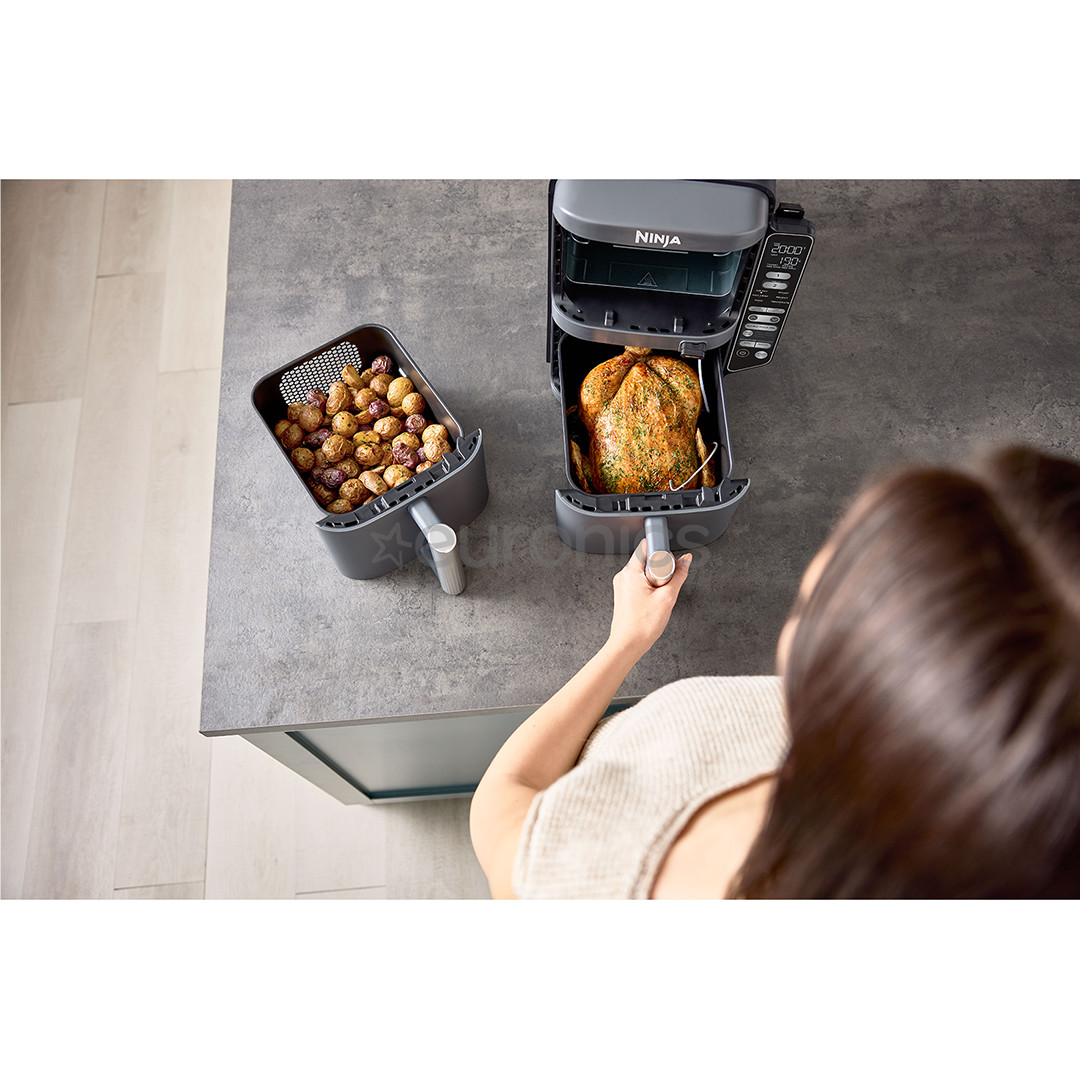 Ninja Double Stack XL 9.5L, 2470 W, grey -  Air Fryer + probe