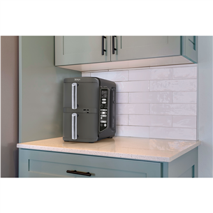 Ninja Double Stack XL 9,5 л, 2470 Вт, серый - Аэрогриль + термощуп