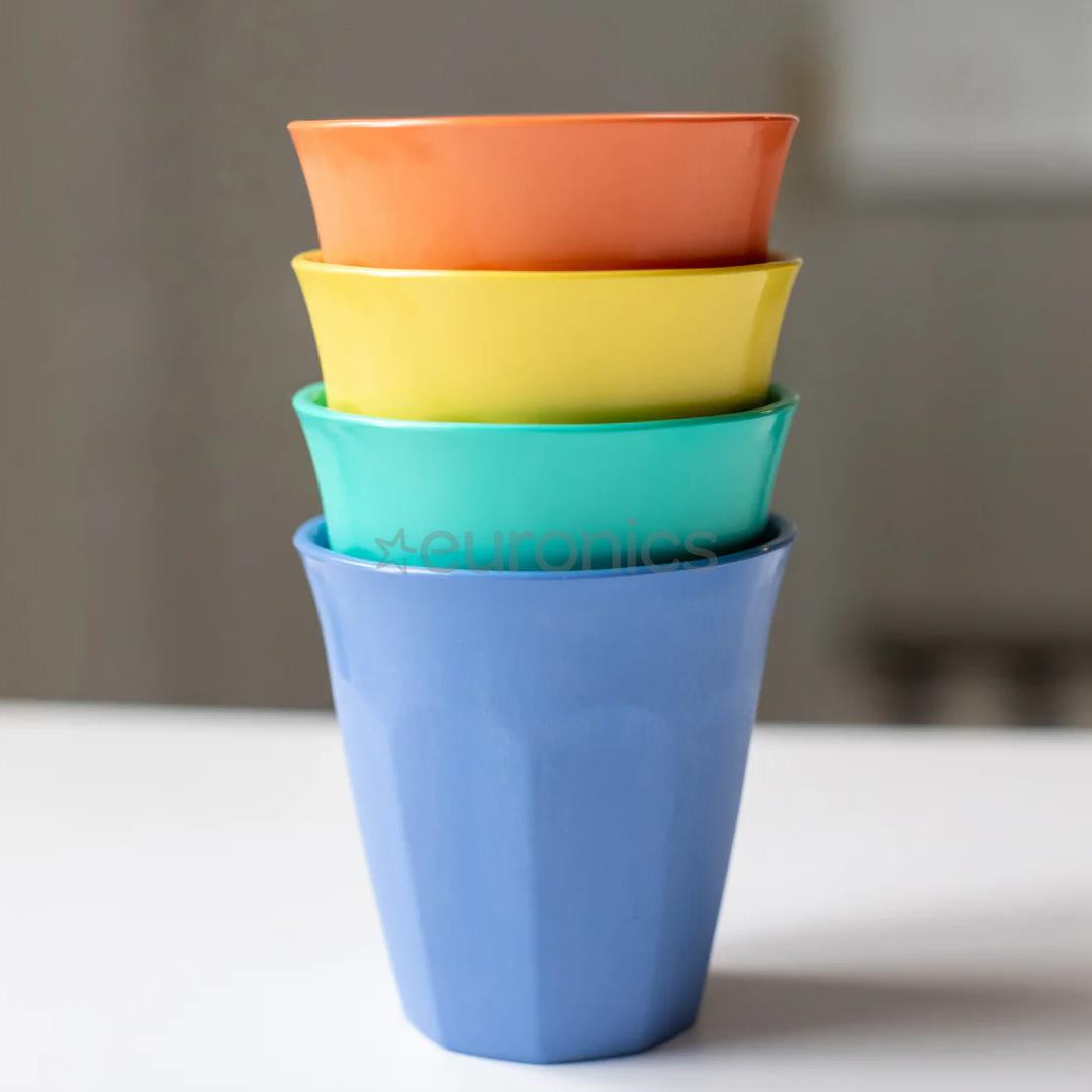 Koziol NORA M, 300 мл, 4 шт., 4055271, синий/коралловый/зеленый/желтый - Чашки