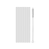 Koziol CHEERS STRAWS, 200 мм, 8 шт., 4009535, кристально прозрачные - Питьевые трубочки с ершиком