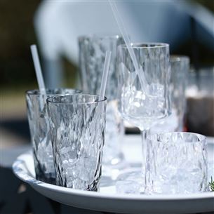 Koziol CHEERS STRAWS, 270 мм, 8 шт., 4009535, кристально прозрачные - Питьевые трубочки с ершиком