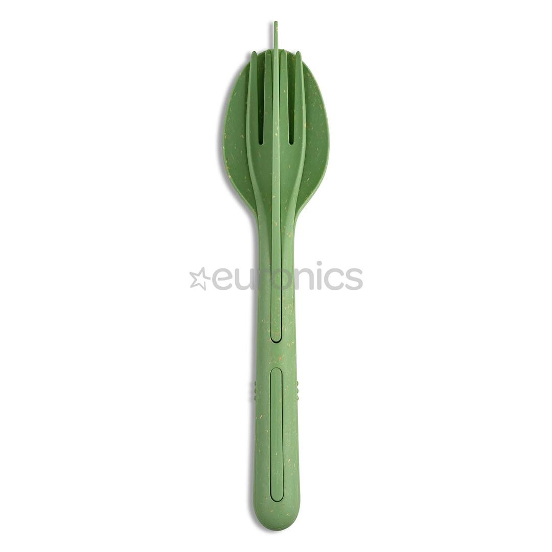 Koziol, 3 pcs, Klikk 4003703, nature leaf green - Cutlery set