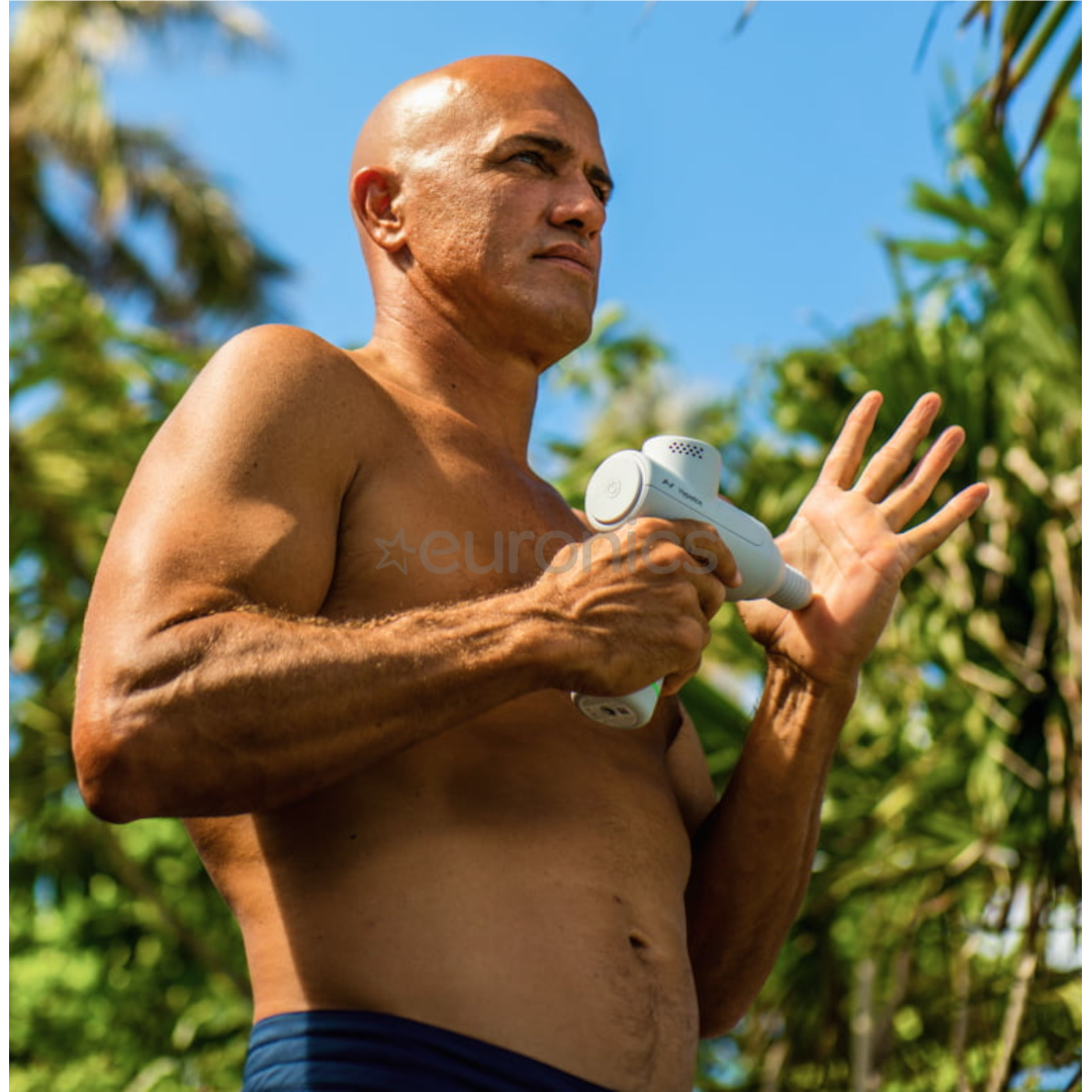 Hyperice Hypervolt GO 2, gaiši pelēka - Masāžas ierīce