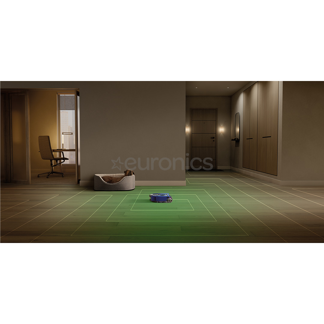 Dyson 360 Vis Nav, синий/никель - Робот-пылесос