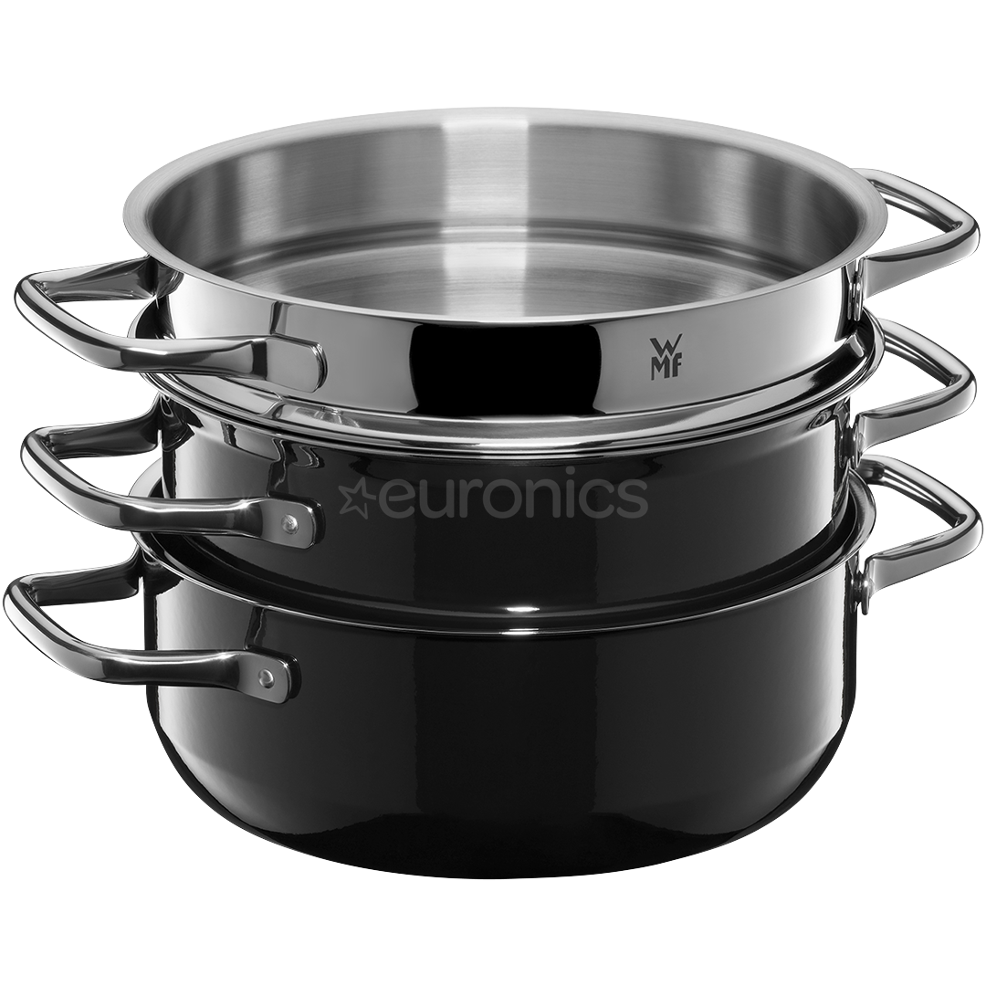 WMF Fusiontec Compact, 3 priekšmeti, melna - Katlu komplekts