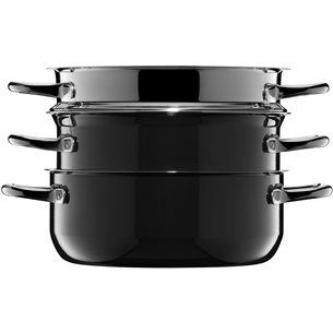 WMF Fusiontec Compact, 3 priekšmeti, melna - Katlu komplekts