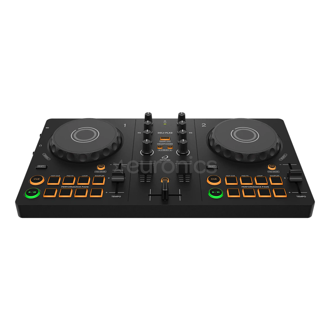AlphaTheta DDJ-FLX2, melna - DJ kontrolieris