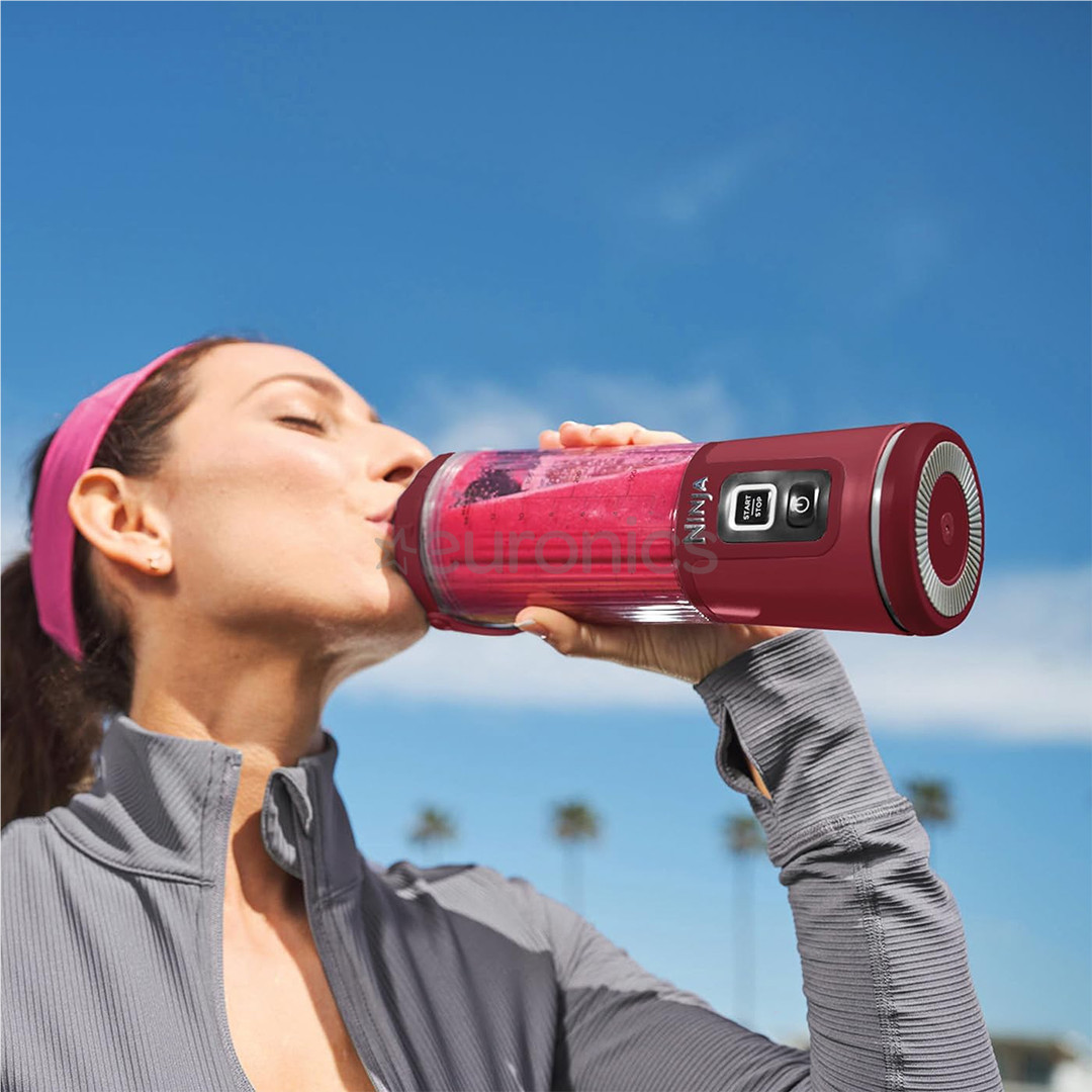 Ninja Blast, sarkana - Portatīvais bezvadu blenderis