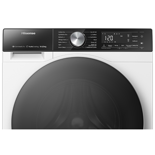 Hisense, 10,5 кг / 6 кг, глубина 59 см, 1400 об/мин, черный - Стирально-сушильная машина