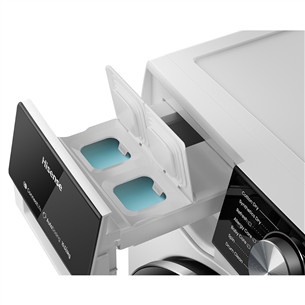 Hisense, 10,5 кг / 6 кг, глубина 59 см, 1400 об/мин, черный - Стирально-сушильная машина