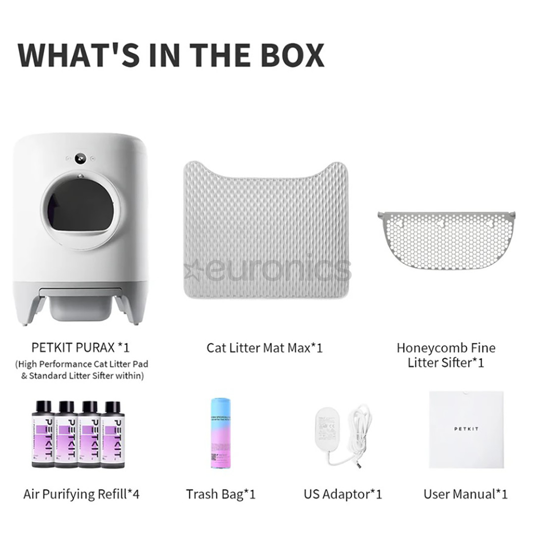 Petkit PURA X, 7 L, balta - Pašattīroša kaķu tualete
