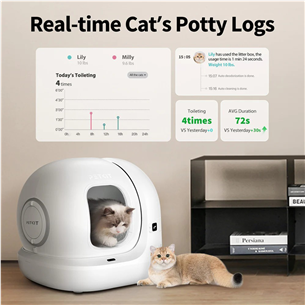 Petkit Pura MAX 2, 7 L, white - Automatic self-cleaning litter box