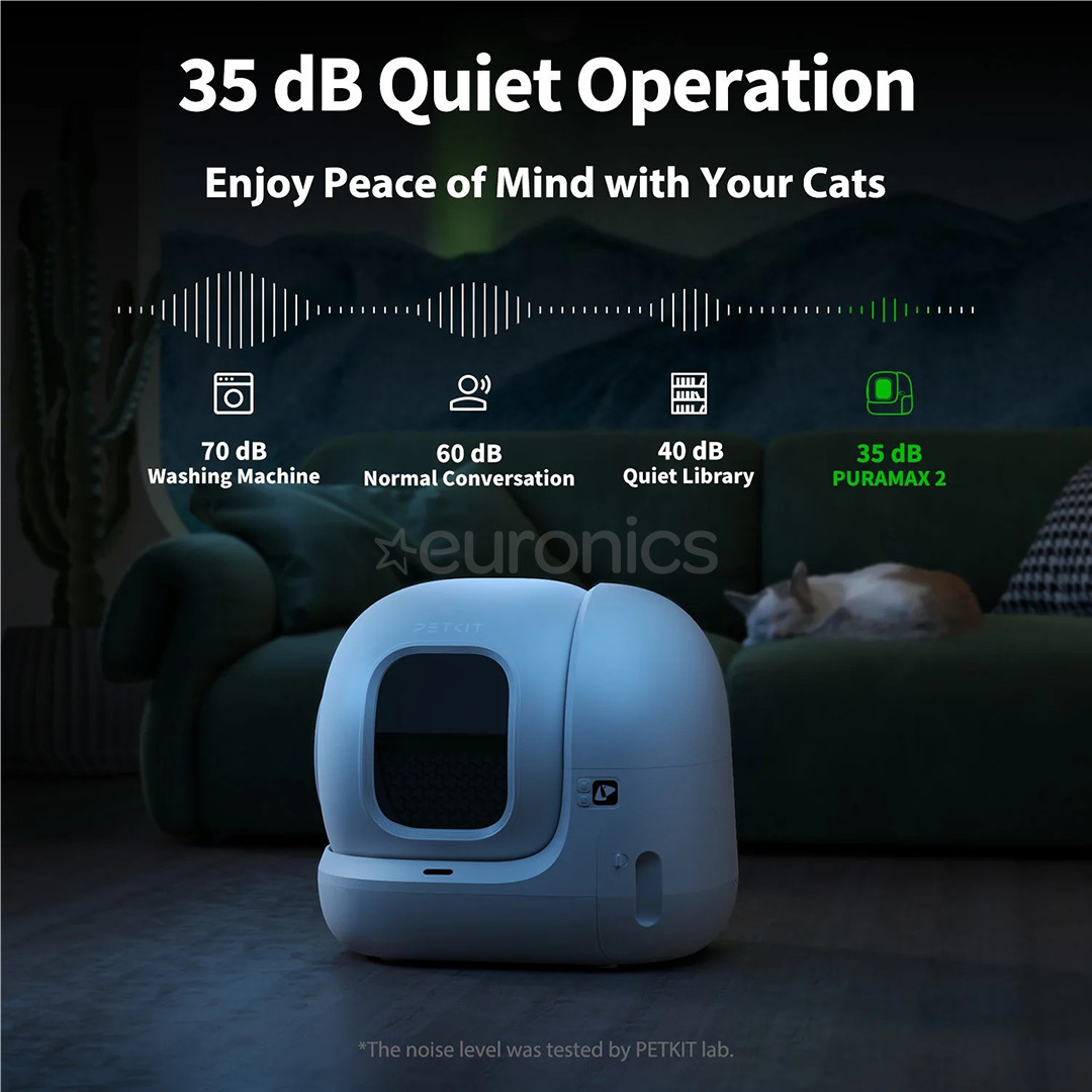 Petkit Pura MAX 2, 7 L, white - Automatic self-cleaning litter box