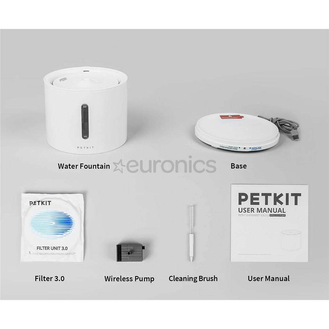 Petkit EverSweet Solo 2, 2 L, balta - Mājdzīvnieku dzirdinātava/strūklaka