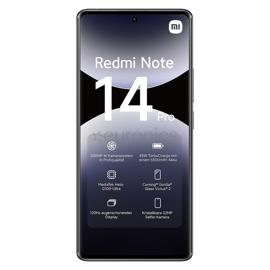 Xiaomi Redmi Note 14 Pro, 8 ГБ, 256 ГБ, черный - Смартфон