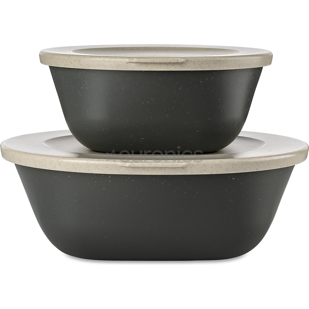 Koziol Connect Box Kopenhagen Organic Nature, dark grey, 2 pcs - Containers
