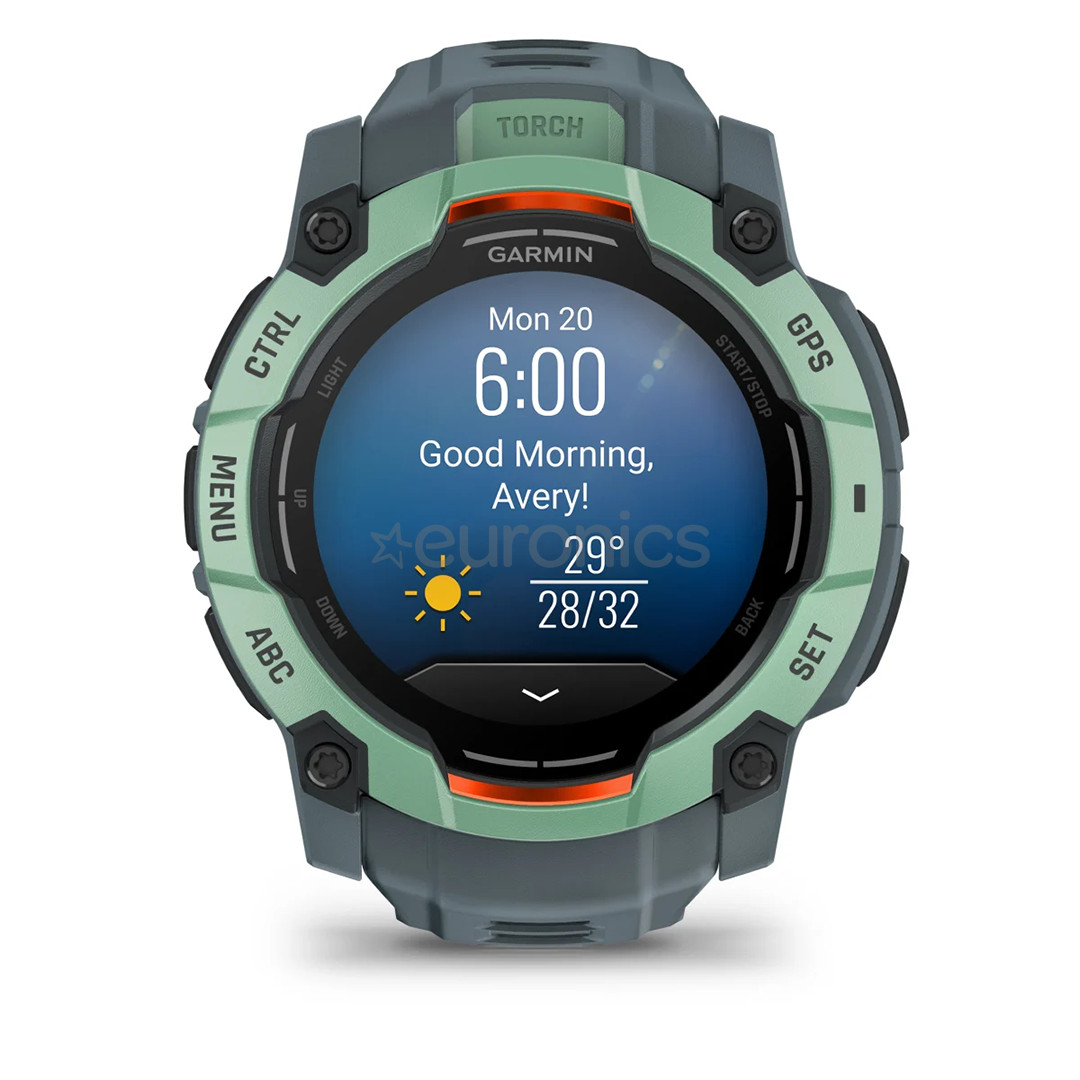 Garmin Instinct 3 AMOLED, 50 мм, зеленый - Спортивные часы