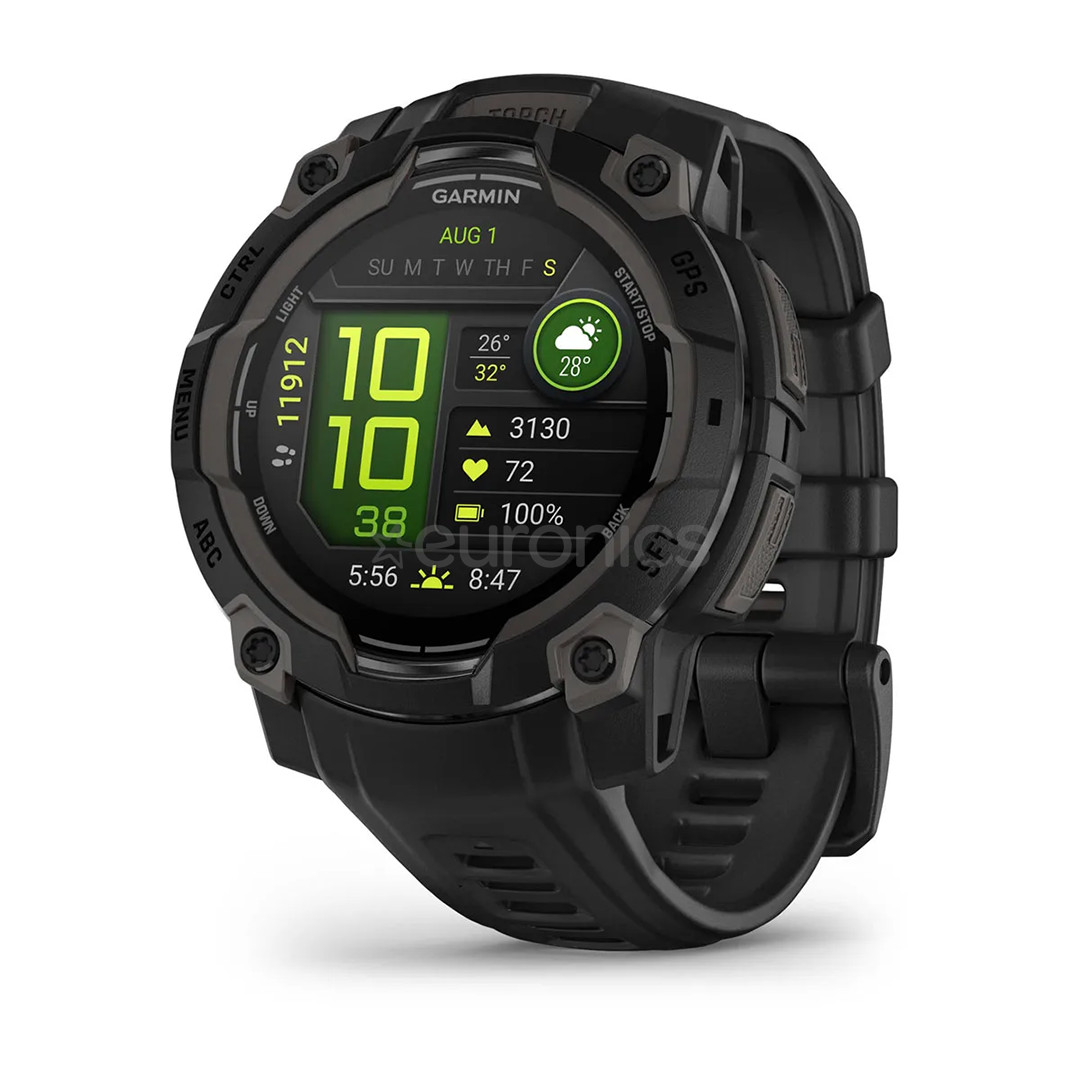 Garmin Instinct 3 AMOLED, 45 mm, melna - Viedpulkstenis