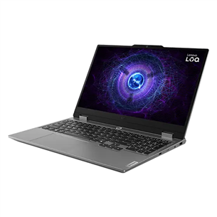 Lenovo LOQ 15IAX9, 15,6'', 144 Hz, i5, 24 GB, 512 GB, RTX 4060, pelēka - Portatīvais dators