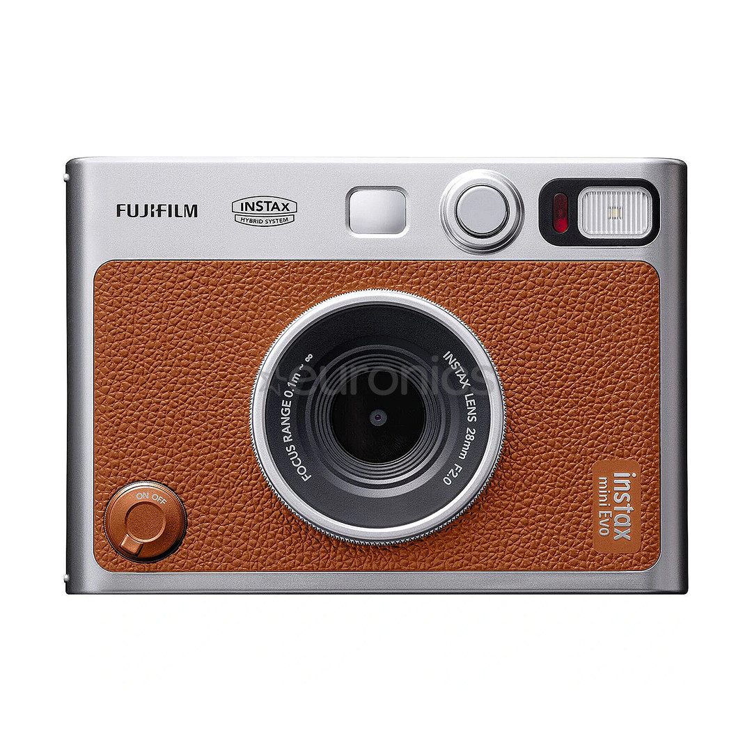 Fuji instax mini Evo, brūna - Momentfoto kamera