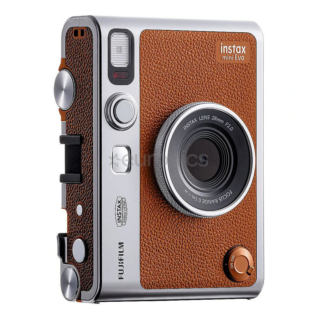 Fuji instax mini Evo, brūna - Momentfoto kamera