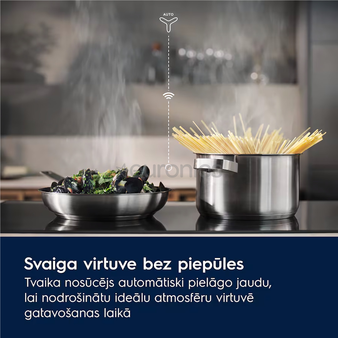 Electrolux 800 Sense Boil+Fry, platums 78 cm, bez rāmja, melna - Iebūvējama indukcijas plīts virsma