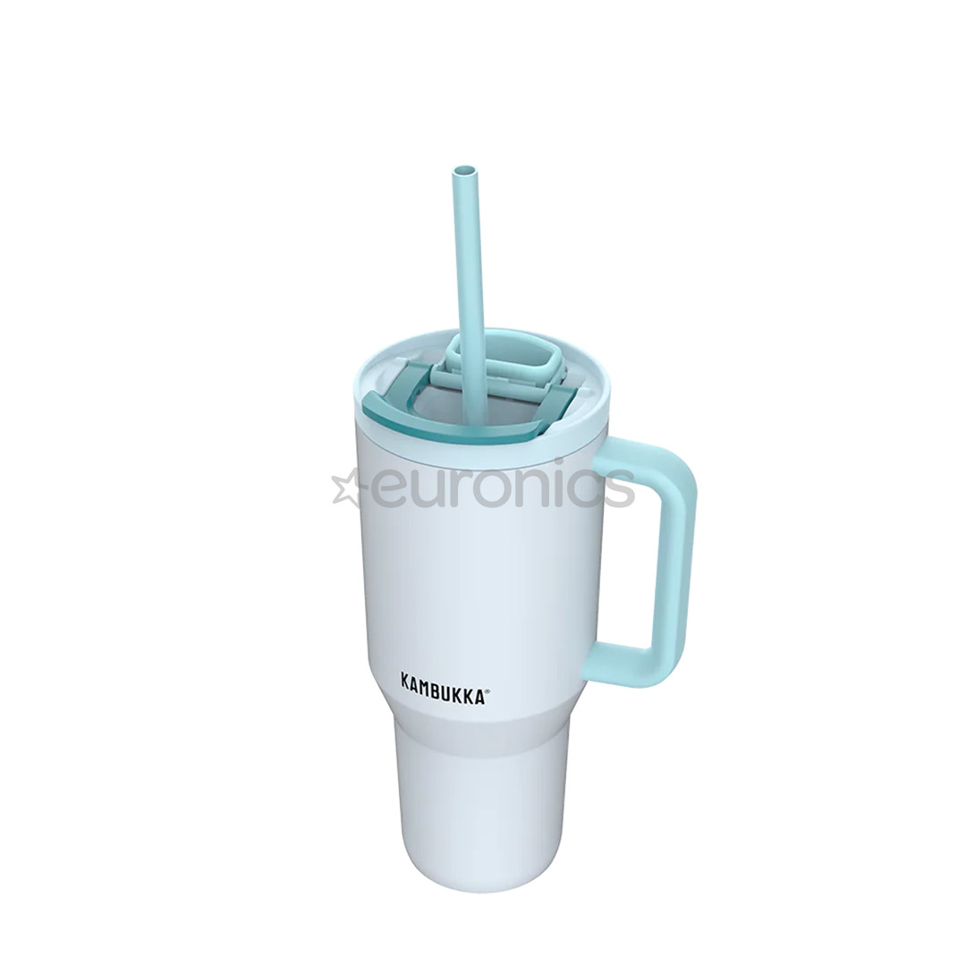 Kambukka Rio Tumbler, 950 ml, Frosty Coconut, balta/zila - Termokrūze