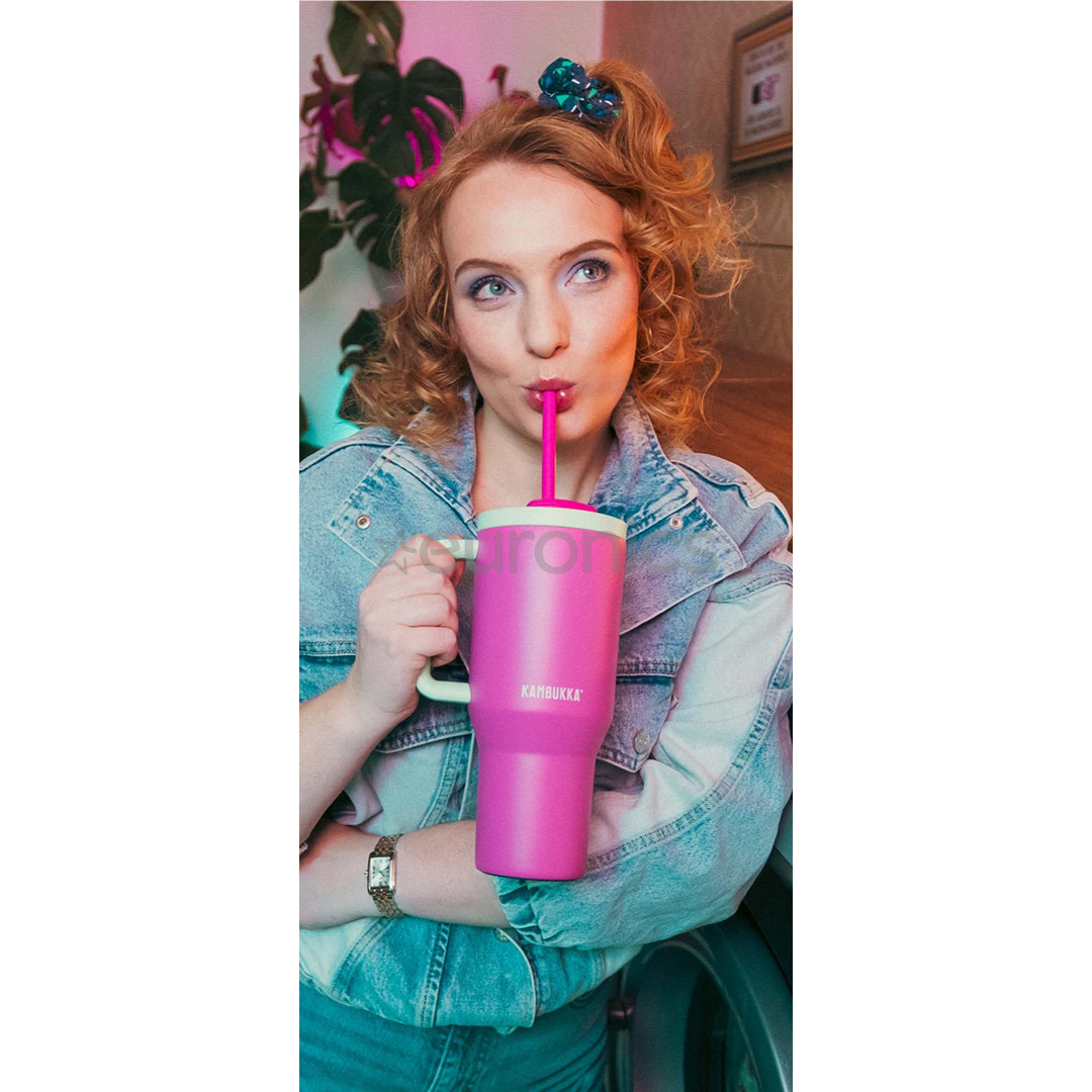 Kambukka Rio Tumbler, 950 ml, Bubblegum Mint, rozā - Termokrūze