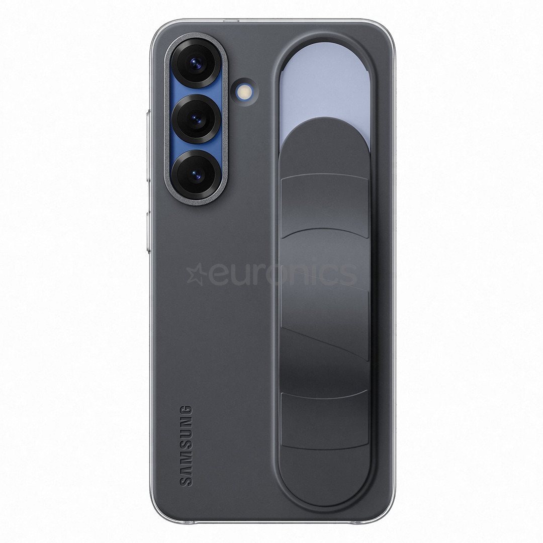 Samsung Standing Grip Case, Galaxy S25, melna - Apvalks viedtālrunim