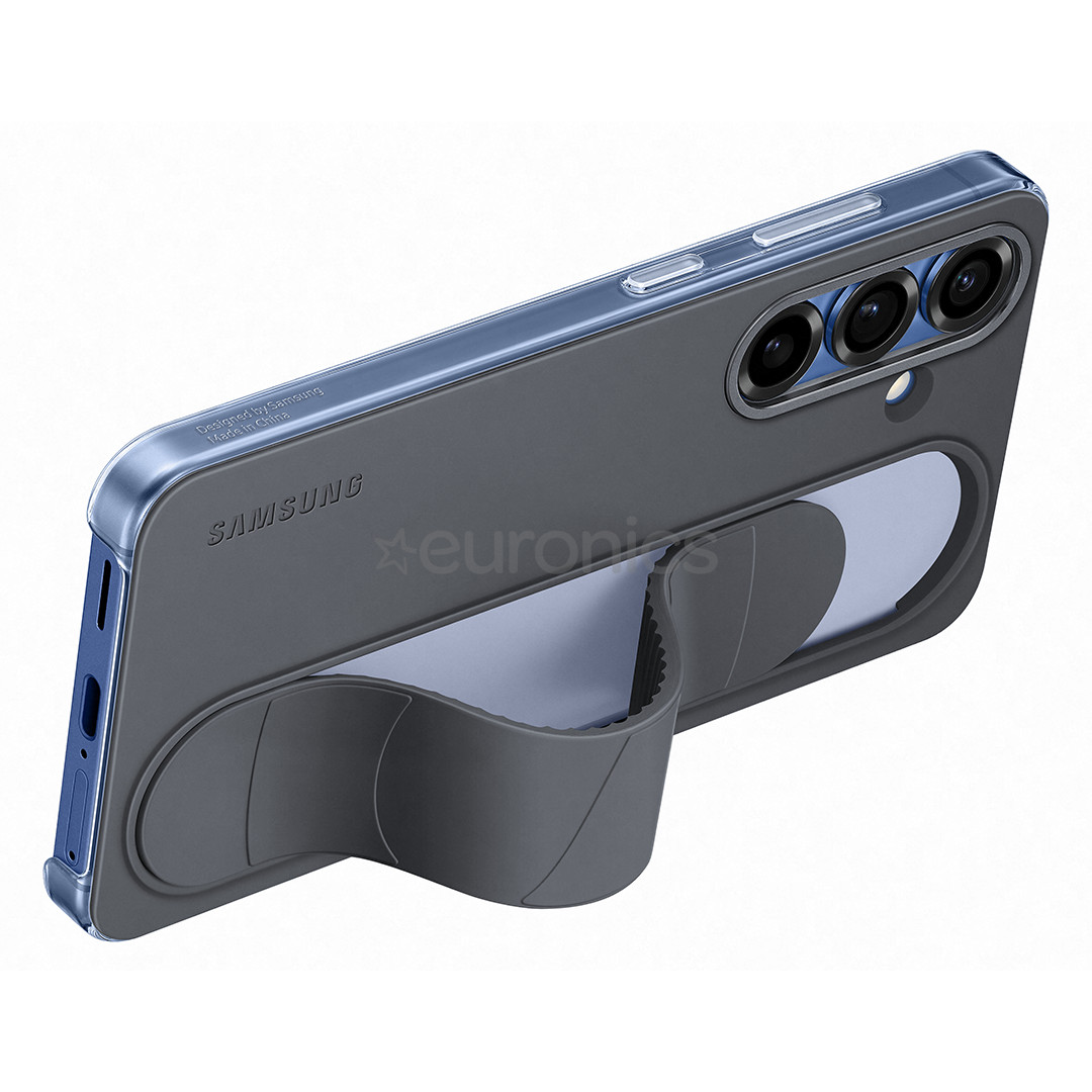 Samsung Standing Grip Case, Galaxy S25, melna - Apvalks viedtālrunim