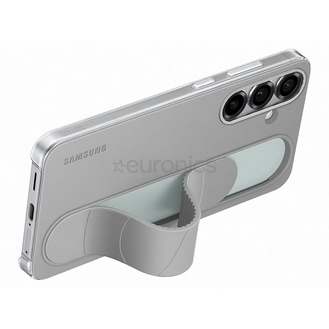 Samsung Standing Grip Case, Galaxy S25+, pelēka - Apvalks viedtālrunim