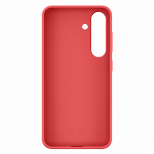 Samsung Silicone Case, Galaxy S25, sarkana - Apvalks viedtālrunim