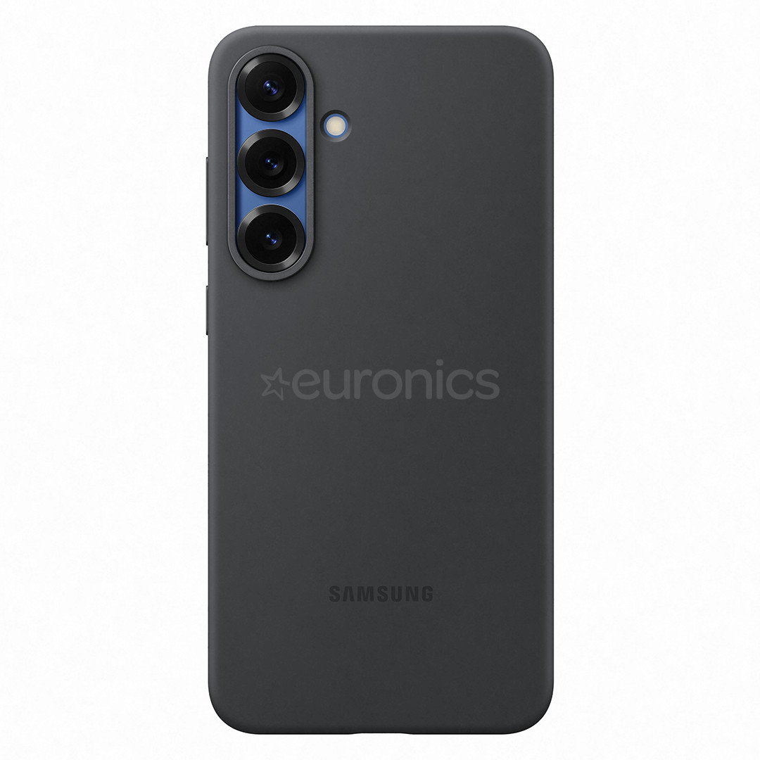 Samsung Silicone Case, Galaxy S25+, melna - Apvalks viedtālrunim