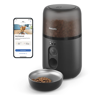 Philips 5000, 4.5 L, tumši pelēka - Viedā mājdzīvnieku barotava ar kameru PAW5320/02