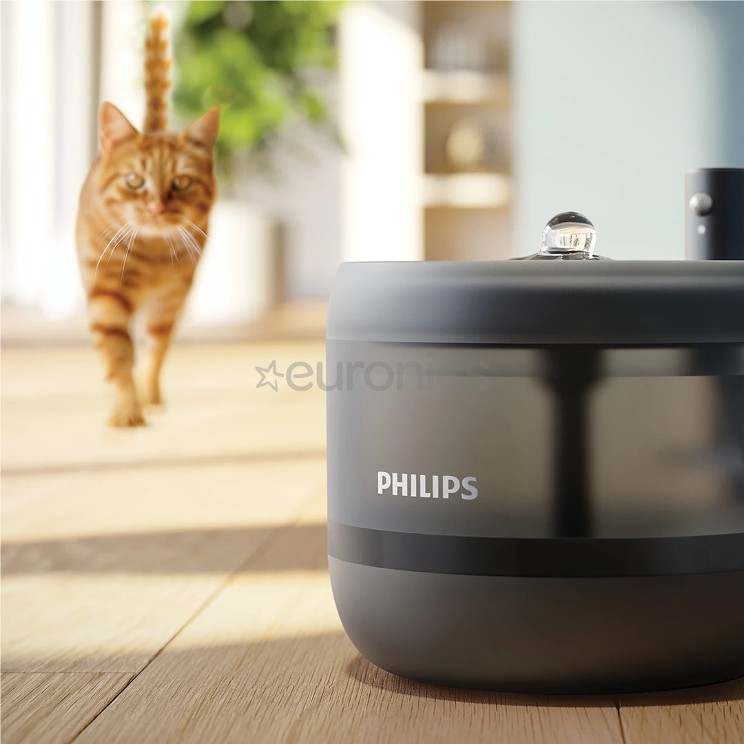 Philips 3000, 2.2 L, tumši pelēka - Mājdzīvnieku dzirdinātava/strūklaka