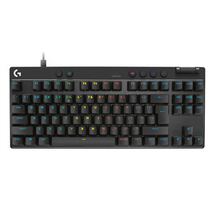 Logitech Pro X TKL Rapid, US, melna - Bezvadu klaviatūra 920-013233