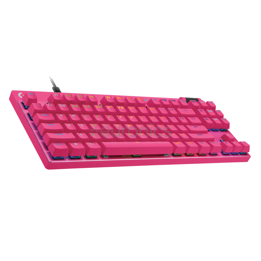 Logitech Pro X TKL Rapid, SWE, rozā - Klaviatūra
