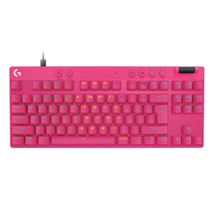 Logitech Pro X TKL Rapid, US, rozā - Klaviatūra 920-013253