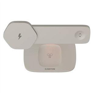 Canyon WCS-310, светло-серый/оранжевый - Беспроводная зарядная док-станция