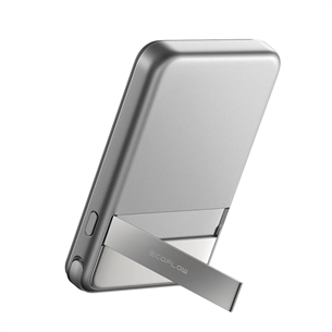 EcoFlow Rapid Magnetic Power Bank, 5000 mAh, sudraba - Portatīvais barošanas avots