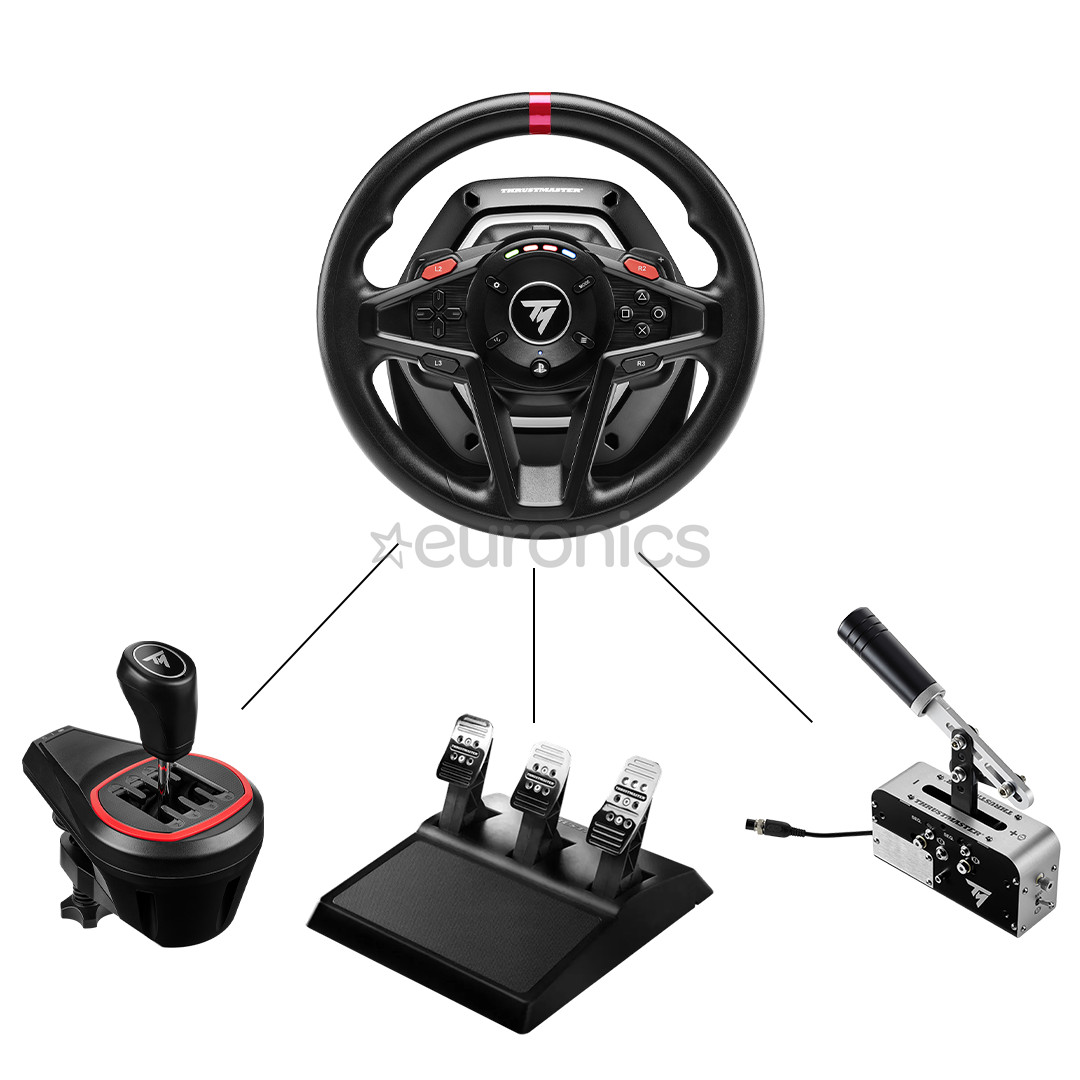 Thrustmaster T-128, PC, PS4, PS5, черный - Руль