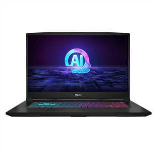 MSI Katana A17 AI B8VF, 17,3'', 144 Hz, Ryzen 7, 16 GB, 1 TB, RTX 4060, melna - Portatīvais dators