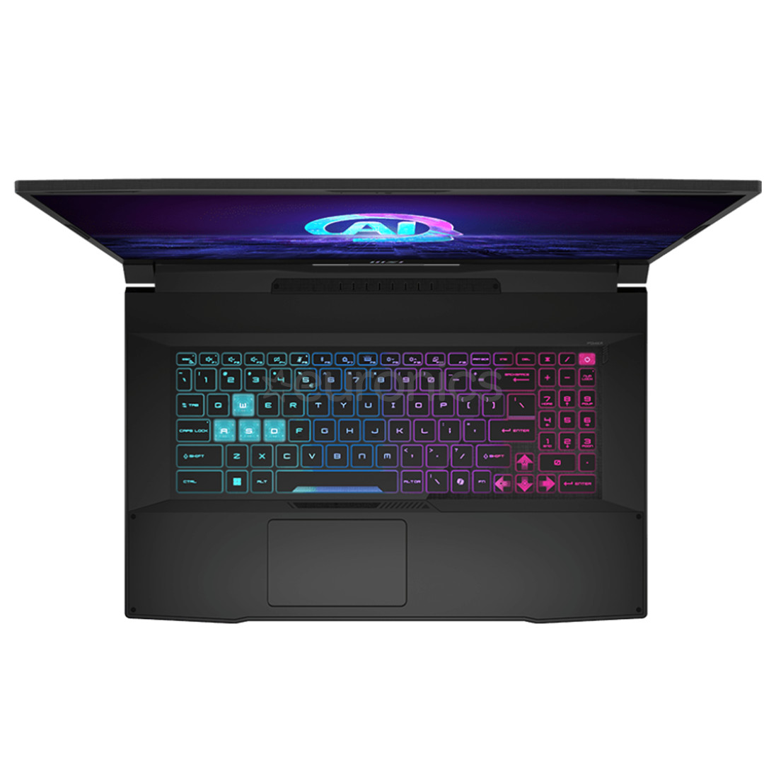MSI Katana A17 AI B8VF, 17,3'', 144 Hz, Ryzen 7, 16 GB, 1 TB, RTX 4060, melna - Portatīvais dators